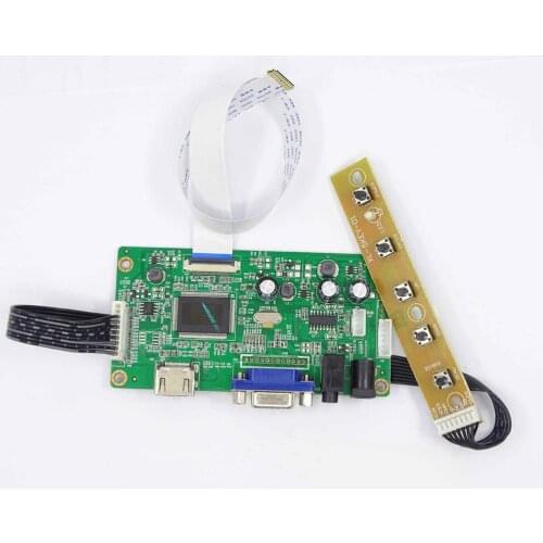 HDMI-compatible VGA LCD EDP LED Controller Board DIY for HB140FH1-401/HB140FH1-301 1920X1080 Panel monitor cable kit