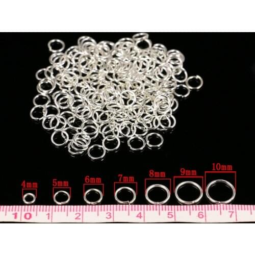 500pcs/lot Silver Plated Alloy Single Loops Jump Rings&Split Rings Jewelry Findings Accessories fit for Jewelry Making