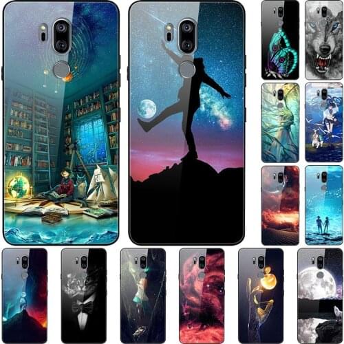 Glass Case For LG G7 ThinQ Tempered Glass Case Phone Case Phone Shell Series 3
