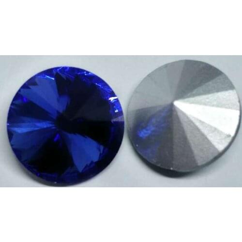 Light Sapphire Satellite Round Crystal Glass Sewing Pointback Rhinestones DIY Wedding Dress 6mm 8mm 10mm 12mm 14mm 16mm 18mm