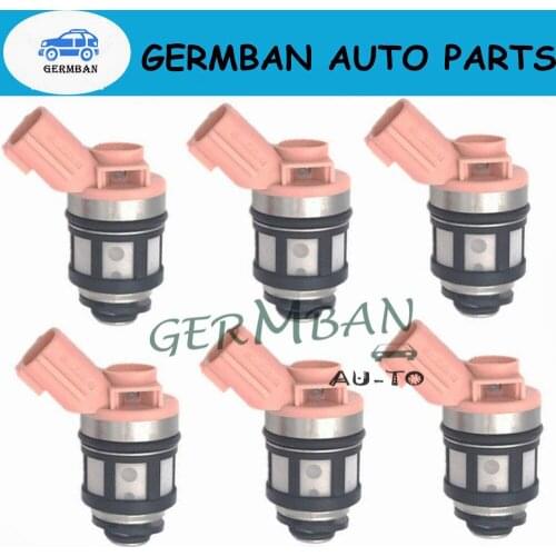 6Pcs 16600-1800 16600-1801 16600-9S205 16600-9S200 Fuel injectors For Nissan Frontier 98-04 Pathfinder 96-03 Quest 95-03 3.3L