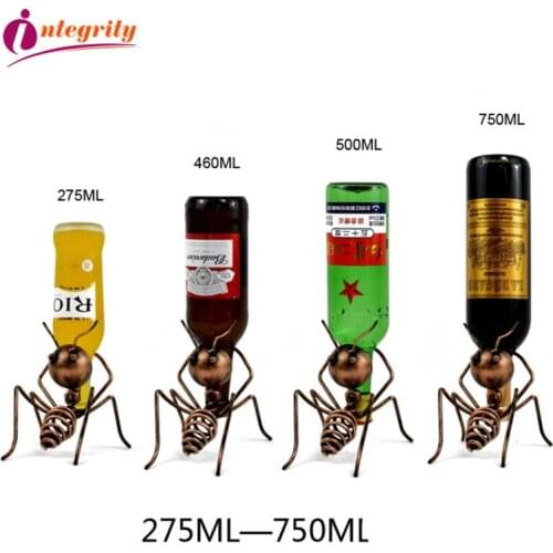 Integrity Ant Wine Rack Wine Holder Shelf Metal Practical Sculpture Wine stand Home Decoration Interior Crafts Christmas Gift
