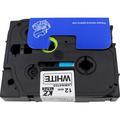 1pcs Black on White Label Tape for Brother P-Touch H100LB H100R H105 H300