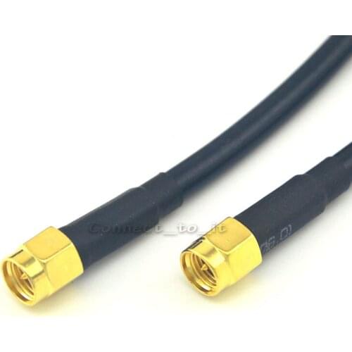 10 Pieces Extension Cable SMA Male to SMA Male Connector Coaxial Cable Adapter Pigtail Cable LMR240 Pigtail Cable 1M