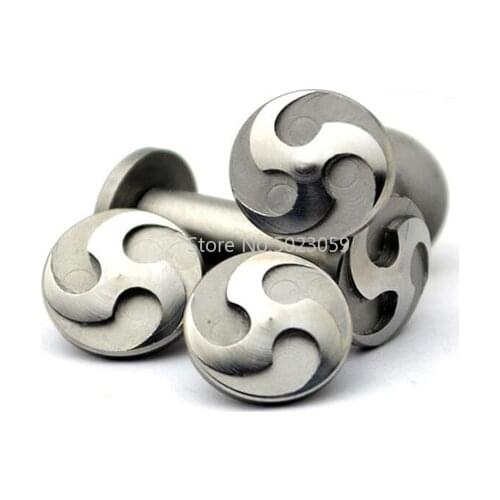 2Pairs Diy Knife Making Handle screw KNIVES whirlwind rivet Plum flower sharp 12 size Straight folding knife