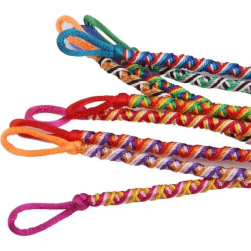 9Pcs Friendship Braided Bracelet Knitted for Women Girls Colorful Wrist Cord Adjustable for Birthday Gifts