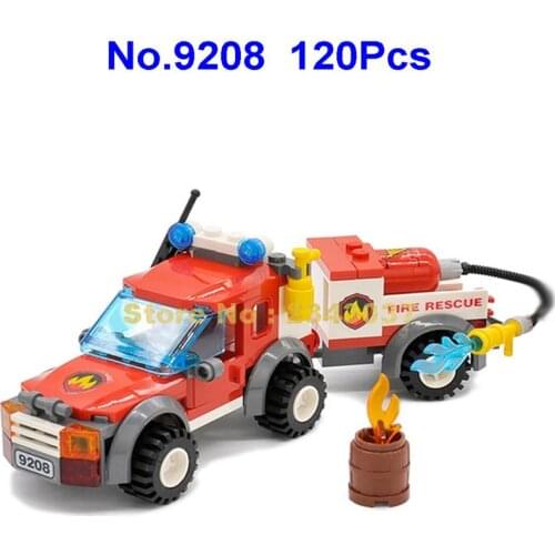 120pcs child building blocks fire station truck learning school education children 1 Toy