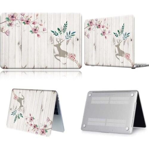 Dear And Flower Pattern New Laptop Case For Apple Macbook 12/Pro 13 A2251 A2289/Pro 13 A2338/Air 13 A2337/Pro 15 16/Air 11