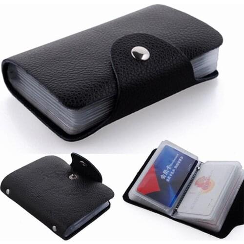 Hasp Women&men Card Bags Name ID Business Card Holder L09830 Card PU Bank Case Leather credit Quality High F3S8