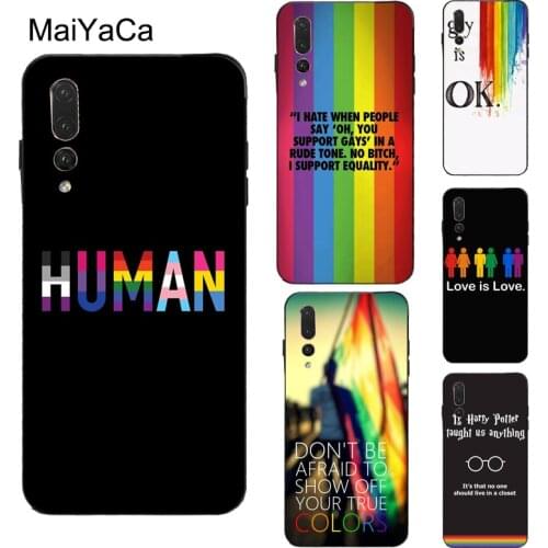 MaiYaCa LGBT Same Love Rainbow Flag Case For Huawei Honor 8X 9X 9 10 Lite 20 Pro 10i 7A Pro 7C 8A 8C 8S Y6 Y9 Y7 2019 Nova 5T