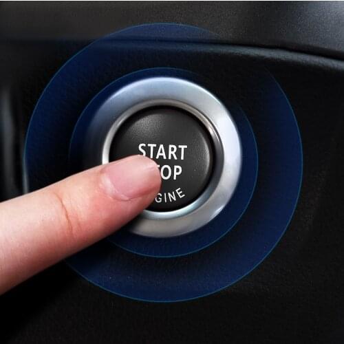 Black for BMW E90 E91 E60 E89 E70 E71 Z4 X1 X5 X6 3/5 Series Car Engine Start Stop Button Cover Key Sticker Case Car Accessories