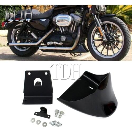 Motorcycle Black Lower Chin Fairing Front Spoiler Universal For Harley Sportster 833 1200 XL Iron 883 Touring Glide 2004-2020