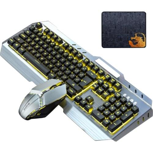 Gaming Keyboard Mouse Backlight Wired USB Ergonomic Mechanical Feel Gamer RGB P9YA