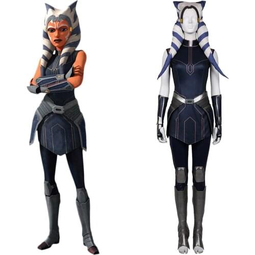 The Clone Wars Season 7-Ahsoka Tano Cosplay Costumes Dress Outfits Halloween Carnival Suit