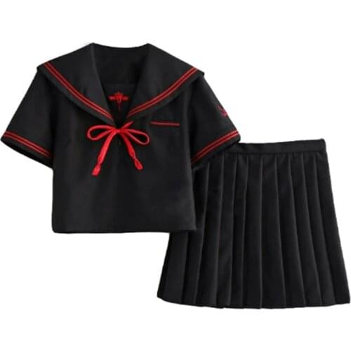 Demon Girl Japanese Korean Sailor Suit Short Skirts School Girl Jk Uniform Pleated Skirt School Uniform Student Cosplay Costumes