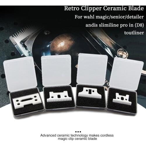 Hair clipper replacement ceramic blade, for magic/senior/detailer/D8/toutliner fine-tuning ceramic trimmer modification tool