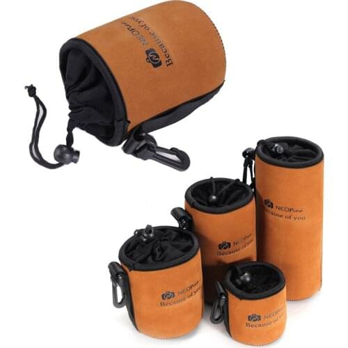 Neoprene Soft DSLR Lens Bag Pouch Case Protector + Belt Loop four sizes