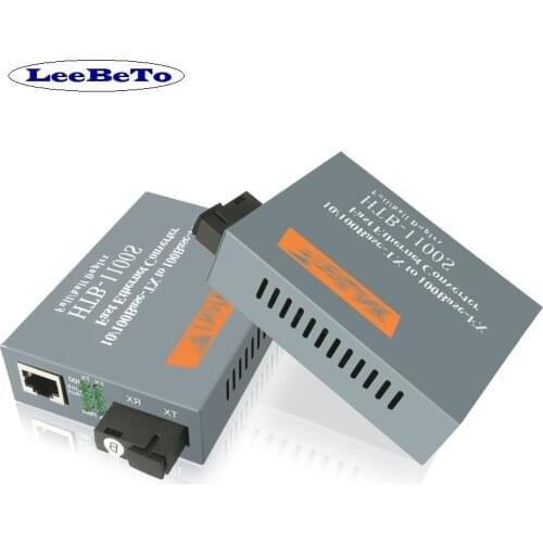 NetLINK HTB-1100S A/B Optical Media Converter 25KM SC Port RJ45 Adaptive 10/100Mbps Single-Mode Single Fiber WDM