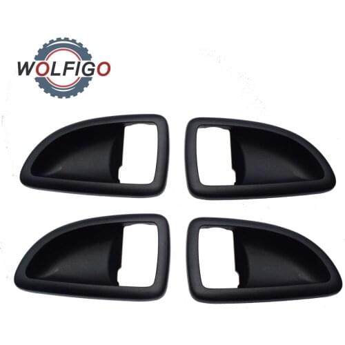 WOLFIGO Car Left Right Interior Door Handle Bezel Trim for Chevrolet Uplander Pontiac Buick Saturn 2005-2009 15844059 15844058