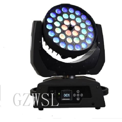 Pro dj disco stage light 36 x 18w RGBWA UV 6in1 zoom wash led moving head