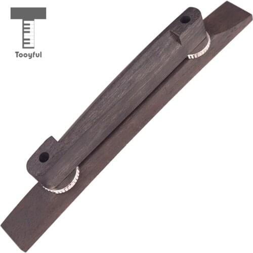 Tooyful Rosewood Adjustable Guitar Bridge for Archtop Jazz Guitar