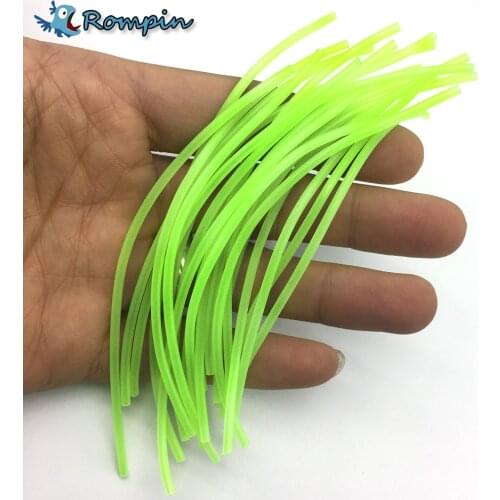 Rompin 20pcs fly tying riging tube PVC lumo tubblings Fishing Material Luminous Tube for sea fishing tackle diy 2mm/3mm*12cm
