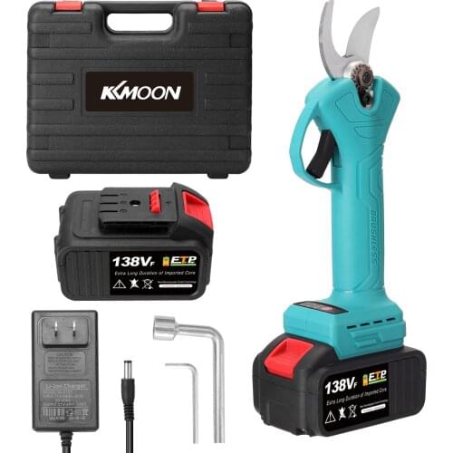 21V 500W Cordless Pruner 25mm Electric Pruning Shear Efficient Fruit Tree Bonsai Pruning Branches Cutter Landscaping Garden Tool