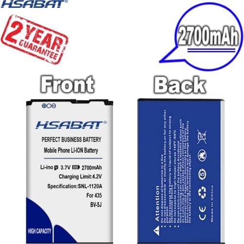 New Arrival [ HSABAT ] 2700mAh BV-5J Replacement Battery for Microsoft Nokia Lumia 435 532 RM1069 1071