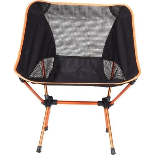 Outdoor Portable Camping Chair Lightweight Folding Beach Chair for Hiking Fishing Picnic Barbecue Casual Garden Chairs