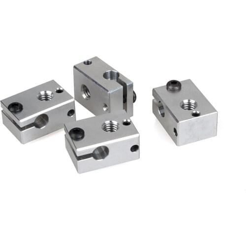 Pt100 e3d v6 Heat Block 3D Printer parts Aluminium For Lerdge PT100 RepRap Extruder HT-NTC100K HotEnd cartridge Heater Hot End