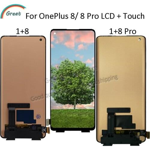 AMOLED LCD For OnePlus8 LCD Display Screen Touch Panel Digitizer Assembly For OnePlus 8 Pro display Replacement Parts