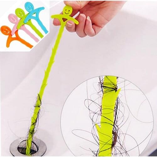 1pcs Bathroom hair cleaning hook kitchen sewer sink dredge wash basin bathtub hair anti-block cleaner