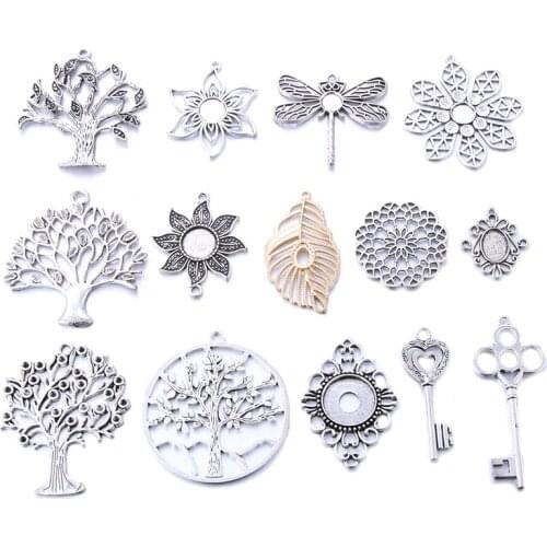 10pcs/lot Wholesale Charms Earring Antique Earring Jewelry Accessories Charms Earring Pendant Charms For Jewelry Making