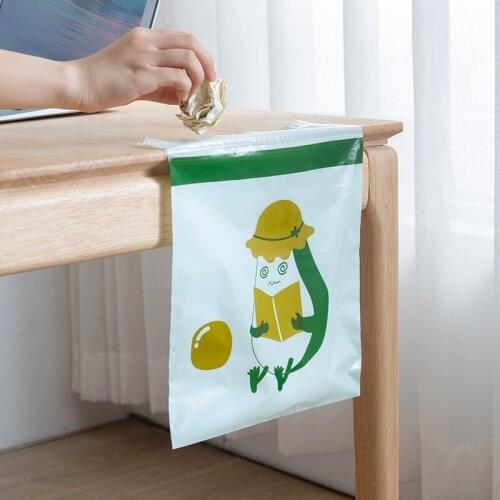 15pcs portable car trash bag self-adhesive trash bag garbage bag portable camping trash can small trash bags