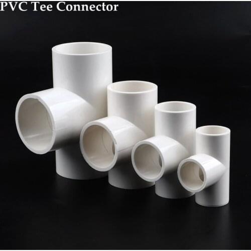 1pc 40mmPVC Pipe Connector Tee Joints Water Tap Aquarium Tank Tube Adapter Garden Water Connectors Irrigation System Fittings