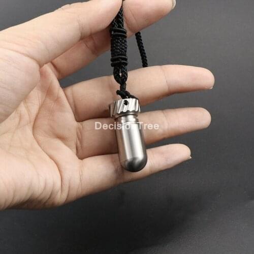 2021 waterproof aluminum pill box keychain carabiner medicine case container bottle holder outdoor pill case pillbox health care