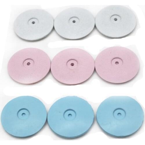 30pcs Silicone Silica gel Polishing Wheels for Dental Jewelry Rotary Tool dental lab Polishing Disc 3 Colors 22*3.5mm