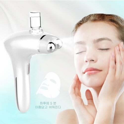 5D Facial Lift Microcurrent Massager LED Photon Skin Rejuvenation Anti-Wrinkle Firming Nano Sprayer Microcurrent Roller Massager