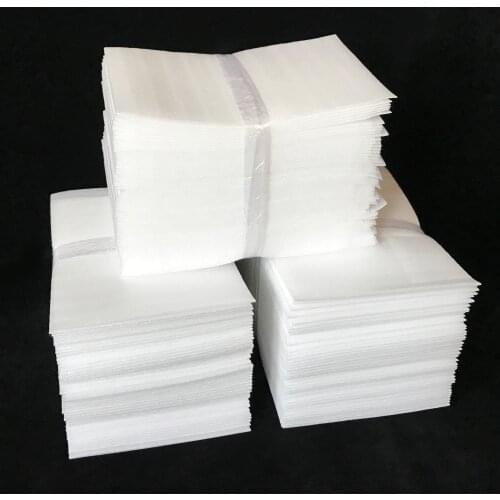 PEP White Packing Bag Pearl Cotton Padded Ship Bags Shockproof Packaging Material Polyethylene 9.8x13.8inch Foamed Bags