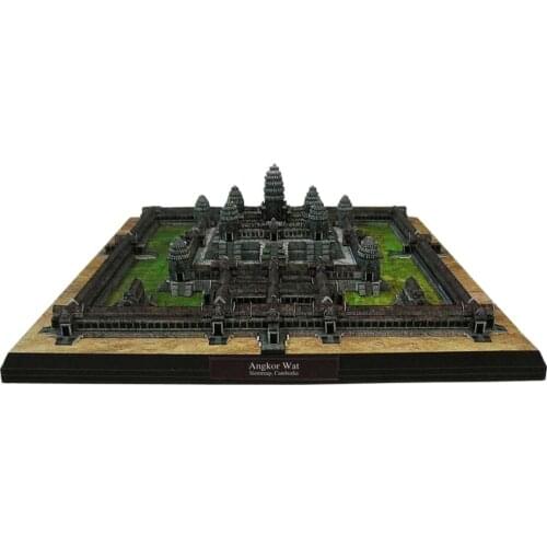 Cambodia Angkor Wat DIY 3D Paper Model Building Kit Cardboard Art Crafts Child Educational Puzzle Toys