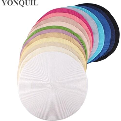 35cm Round PP straw base Disc Fascinator Base for fascinator polyester fascinator hat Wholesale kentucky derby NEW headpieces