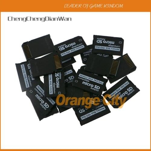 ChengChengDianWan Micro SD SDHC TF to Memory Stick MS Pro Duo adapter for PSP 1000 2000 3000 50pcs/lot