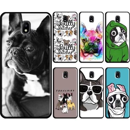 Cute French Bulldog Boston Terrier For Samsung Galaxy J7 J3 J5 2017 A3 A5 2016 J4 J6 A6 A8 Plus J2 Core J8 2018 Phone Case