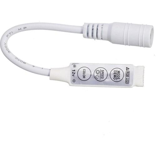 Mini Dimmer Controller Switch 3Key DC12V 6A 72W DC White For 5050 3528 5630 5730 RGB Color Led Strip lamps Light