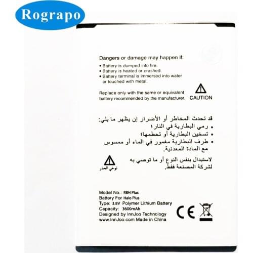 New 3.8V 3600mAh RBH Plus Replacement Battery For Innjoo Halo Plus RBHPlus Accumulator Batterie