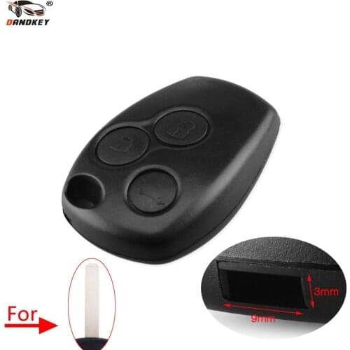Dandkey 3 Button Remote Key Fob Shell For Renault Scenic Clio Duster Modus Laguna Megane 3 Twingo DACIA Logan Sandero Case Shell