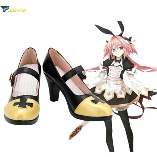 FGO Fate Grand Order Saber Astolfo Cosplay Shoes Halloween Carnival Custom Made Boots