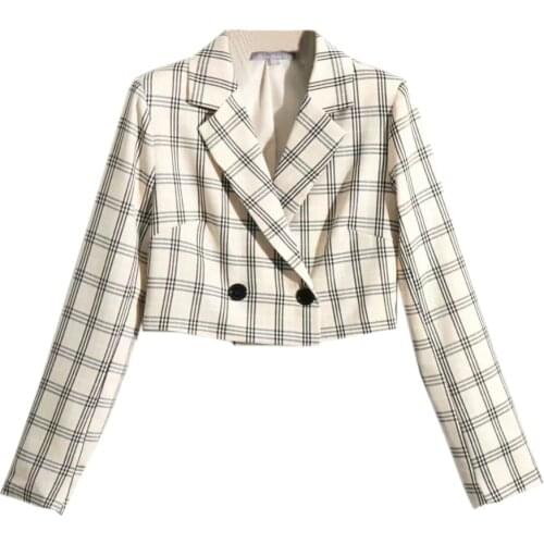 XNWMNZ Za Office Lady Coats Company Meeting Room Short Jackets Business Suit for Business Trip Outwear Coats Women Clothing