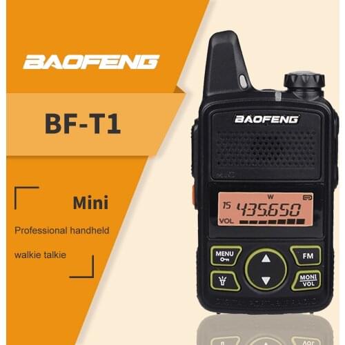 Baofeng Radio BF-T1 Walkie Talkie UHF 400-470MHz Two Way Radio BF T1 Mini Talkie-Walkie USB Rechargeable Portable Ham Radio