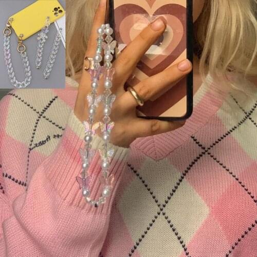 Transparent Ab Color Little Bear Acrylic Chain Diy Making Keychain Mobile Phone Strap Phone Case Decoration Acrylic Link Jewelry